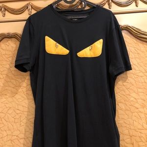 black fendi t shirt yellow eyes